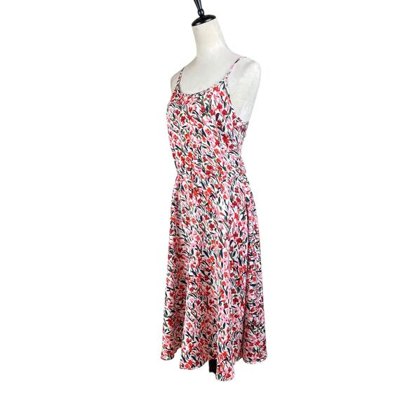 Molly Bracken Colorful Floral Open Tie Back Sleeveless Midi Dress - Picture 5 of 14